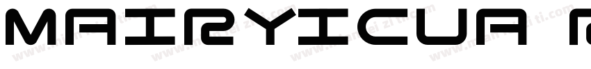 Mairyicua Regular字体转换